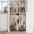 thumbnail image 6 of Vintage Flowers Kitchen Curtain for Berdoom Living Room Cafe 45 Inch Length, Birds Retro Art Elegant Farmhouse Tiers Curtains Light Filtering Drapes Rod Pocket Window Treatment 2 Panels 52"Wx45"L, 6 of 8