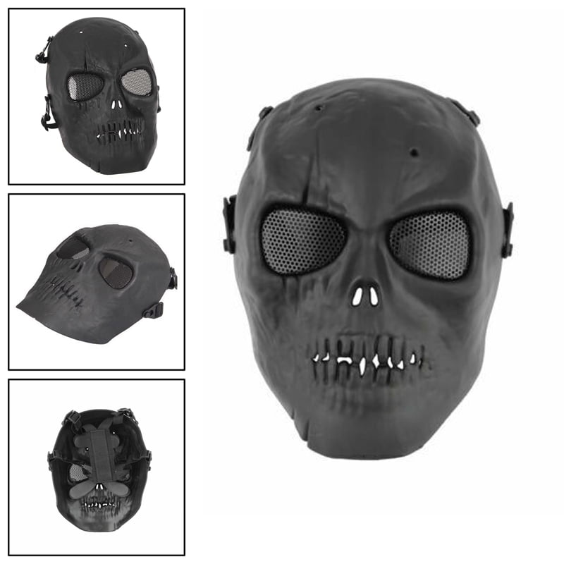 Airsoft Paintball Tactical Full Face Protection Skull Mask Skeleton Army Outdoor 