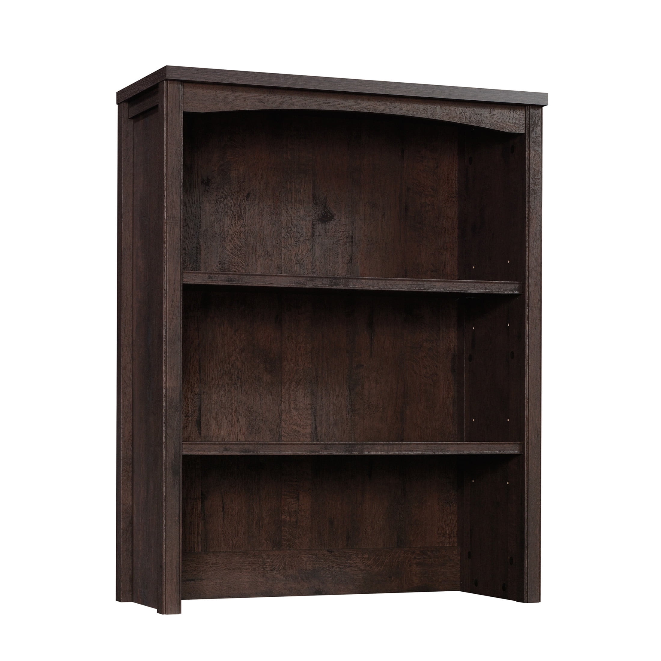 Sauder Costa 2 Shelf Bookcase Hutch, Coffee Oak Finish