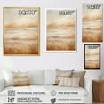 thumbnail image 4 of Designart "Sandy Horizon With Beige Clouds III" Clouds Floater Framed Wall Art Prints, 4 of 5