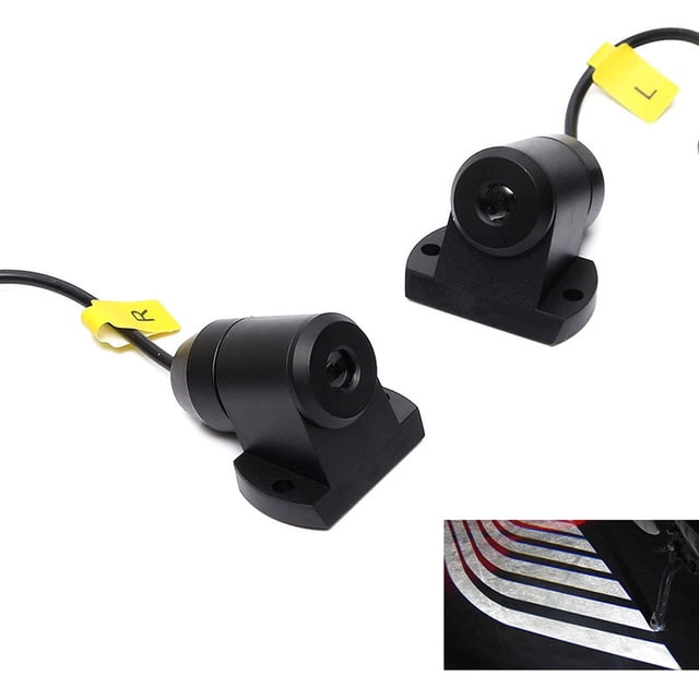Yeacher Motorcycle LED Lights Angel Wings Projection Light Kit Night Riding Decorative Warning Lamp Waterproof