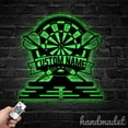 thumbnail image 3 of Handmadetneonsign Dartboard Medal Hanger Metal Wall Art Light, Dartboard Player Metal Sign Wall Decor, Dartboard Metal Decor 46421, 3 of 4