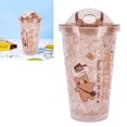 thumbnail image 4 of Water Mug, Portable Double Layer Ice Cup Dringking Accessories Button On  For Summer For Children D, 4 of 8