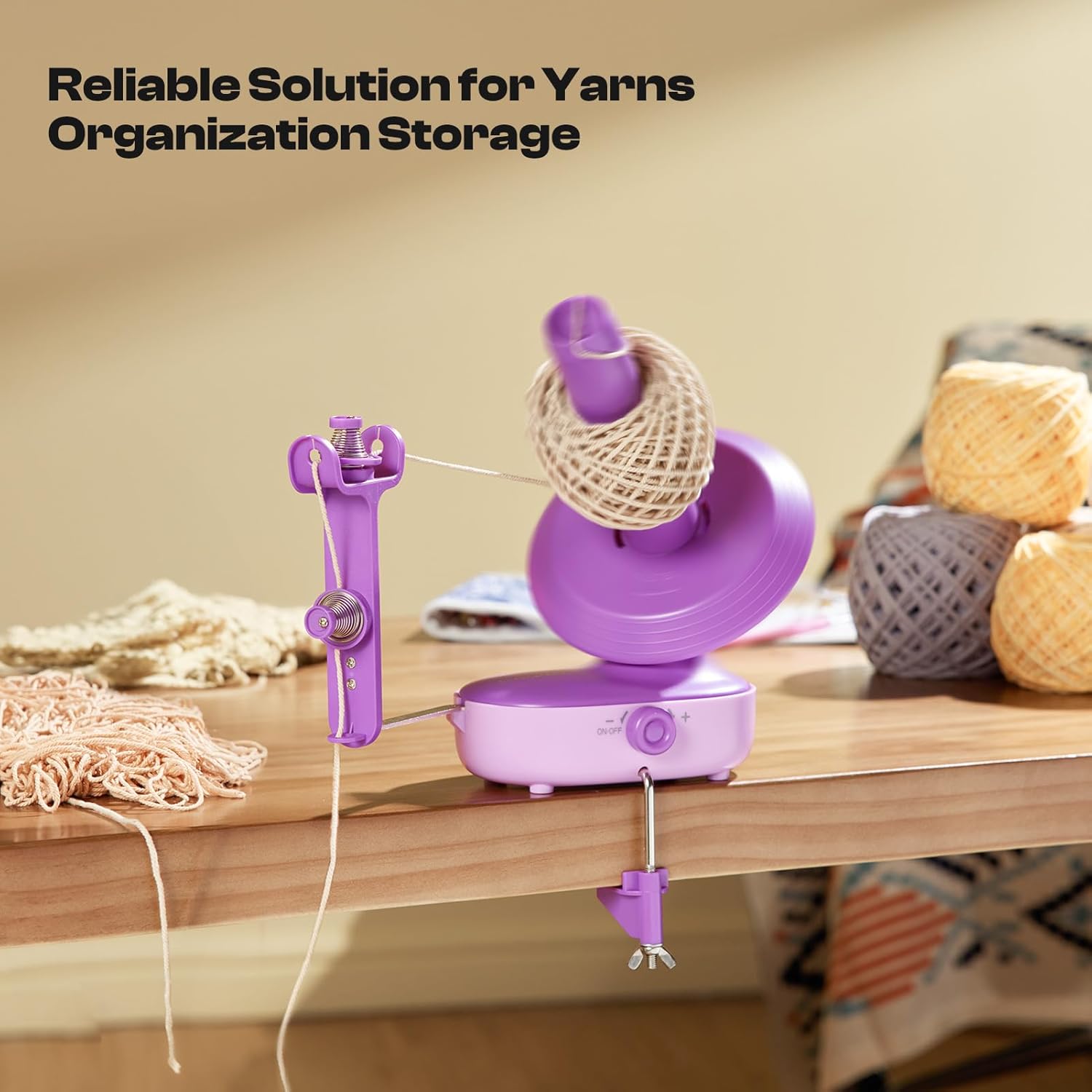 Yarn Winder,Upgraded Electric Yarn Ball Winder for Crocheting,10oz Large Capacity,Automatic Yarn Winder Machine for Various Types of Yarn