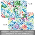 thumbnail image 2 of CounterArt Poinsettia Garden 4-Pack Reversible Plastic Tabletop Placemats, 2 of 7