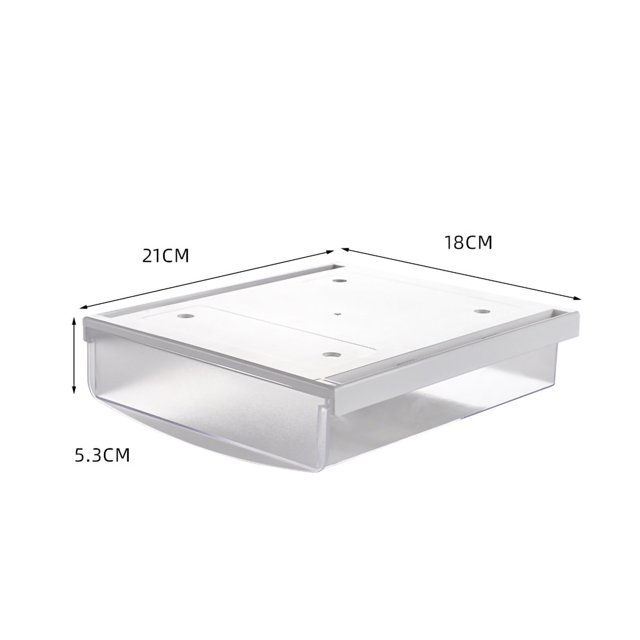 Hidden Drawer Under Desk Drawer Transparent Hidden Drawer Small Under Desk Storage Box Under Desk Storage Box No Punching Storage ABS PS Small Hidden Drawer For Dormitory Office