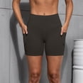 thumbnail image 5 of ClodeEU Women's High Waisted Breathable 3" Athletic Shorts,Lightweight Workout Yoga Shorts Black,Womens Plus XL, 5 of 8