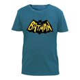 thumbnail image 1 of Playera Batman Talla 16 EG Manga Corta Letras en Capa Azul, 1 of 3