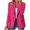 Hot Pink, variant on Women Button Collared Long Sleeve Solid Casual Blazer Jacket Slim Fit Work Office Business Coat, Beige S