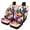 Colored Paw Print Design, variant on FUIALDOLG Starry Sky Car Seat Covers Comfortable Driving Car Seat Covers Full Set Easy to Install Interior Seat Protectors Fit for Sedans Cars