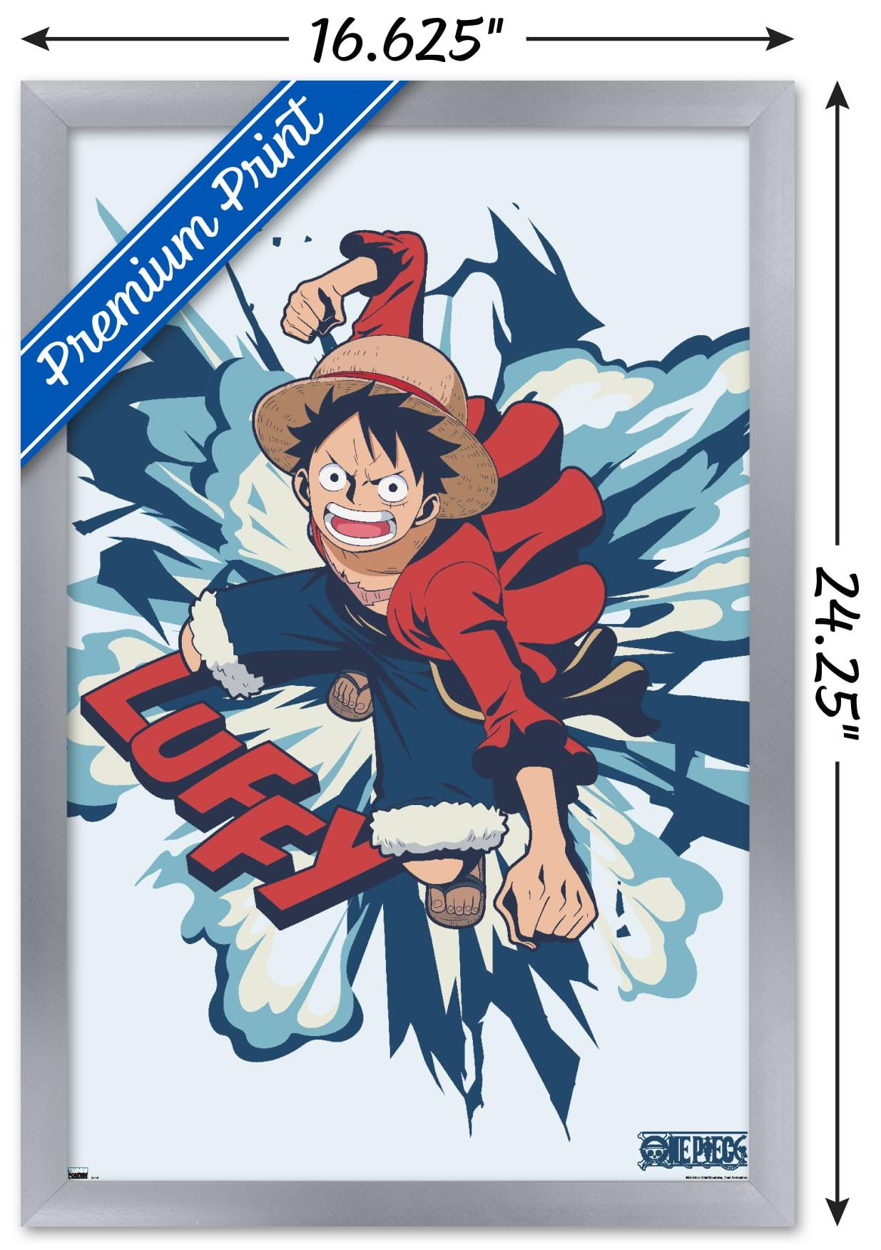One Piece: Fishman Island - Luffy Punch Wall Poster, 14.725
