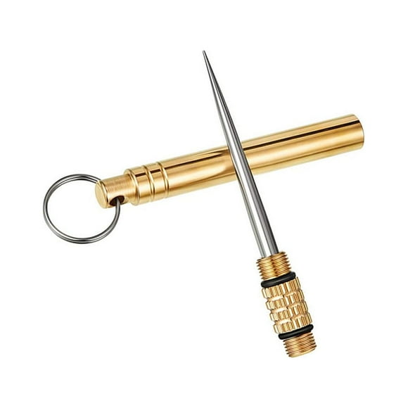 Langgg Titanium Multifunctional Toothpick Fork Camping Tool Set Tools Keychain Gadget Pocket Opener Screwdriver Hiking Tool