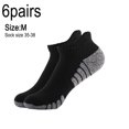 thumbnail image 2 of 6 pares de calcetines para correr con suela de toalla gruesa, calcetines náuticos de algodón, antideslizantes, absorbentes del sudor y transpirables, 2 of 6