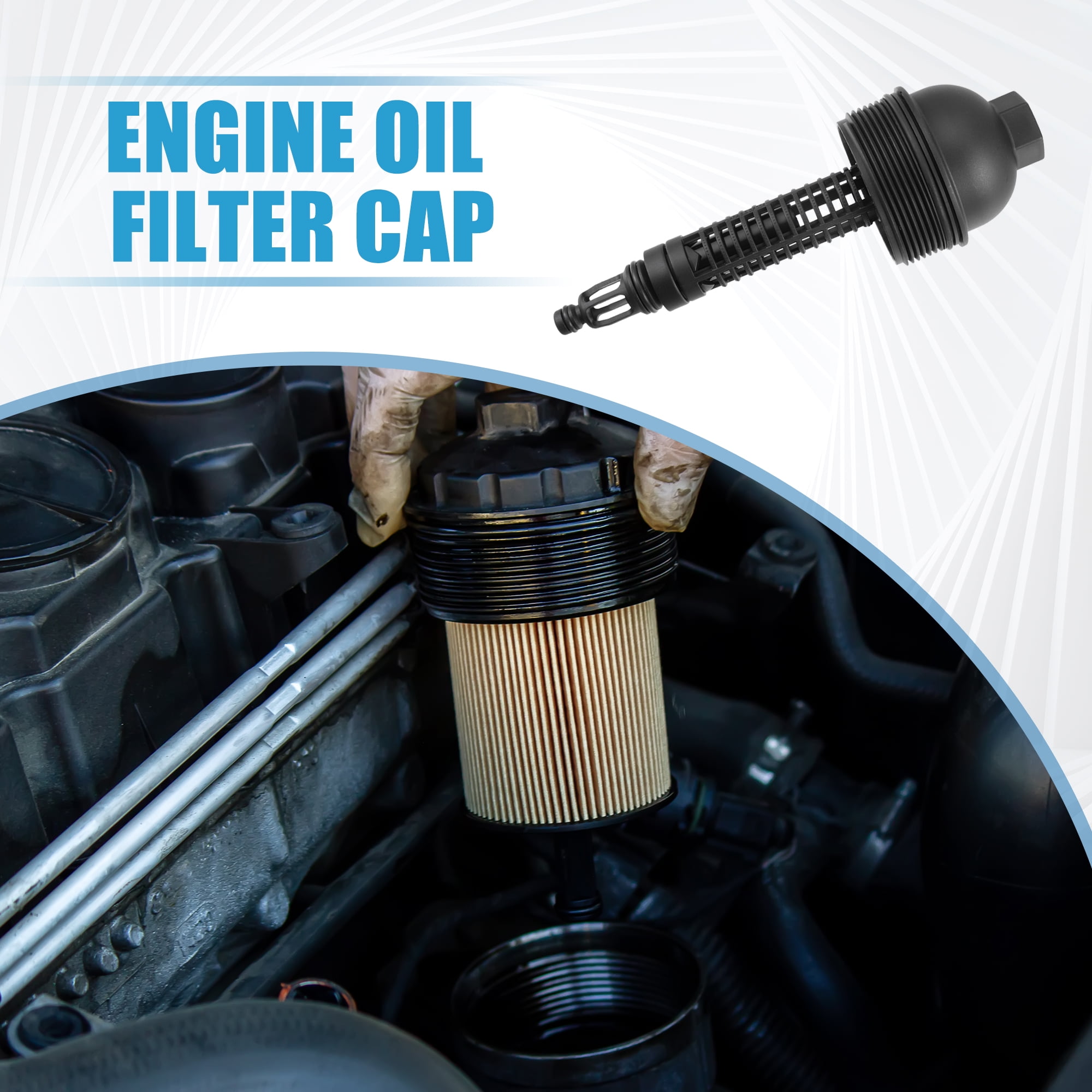 Engine Oil Filter Housing Cover Cap 11427789323 for BMW 335d Base 