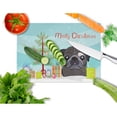 thumbnail image 2 of Caroline's Treasures Christmas Tree and Black Pug Glass Cutting Board Large, 2 of 2