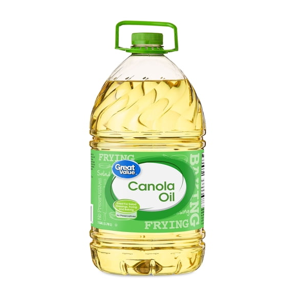 Great Value Canola Oil, Heart Healthy, High Smoke Point, 1 Gallon Bottle