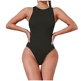 thumbnail image 1 of Penkiiy Combinaisons pour Femmes Printemps et Été Mode Sans Manches Combishort Noir TP Combinaisons, 1 of 6