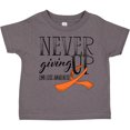 thumbnail image 3 of Inktastic Never Giving Up Limb Loss Awareness Orange Ribbon Boys or Girls Toddler T-Shirt, 3 of 5