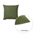 thumbnail image 4 of Set of 2 Green Modern Square Throw Pillows, 4 of 5