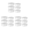thumbnail image 2 of Toystoory Recipiente de plástico de alimentaria con tapa transparente - Seguridad y frescura Contenedor de alimentos que ahorra espacio Blanco 6 Type1 NO1, 2 of 6