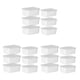 thumbnail image 2 of Yuarrent Recipiente de plástico de alimentaria con tapa transparente - Seguridad y frescura Apto para microondas Blanco 6 piezas Type1 NO1, 2 of 6
