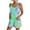 Green, variant on Feancey Tie Dye Overalls for Women Lace Up Suspender Romper Shorts Summer Sleeveless Loose Jumpsuits with Pockets Blue 3XL