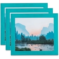 ArtToFrames 13" x 19" Turquoise Picture Frame, 13x19 inch Blue Wood Poster Frame (WOM-4588), 3 Pack