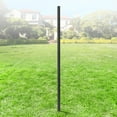thumbnail image 2 of Fencer Wire Heavy Duty 8FT Outdoor Patio Steel Fencing Border Post, 16 Gauge Anti-Rust Metal Fence Post, 2” Diameter Decorative Garden Fence Post, 2 of 8