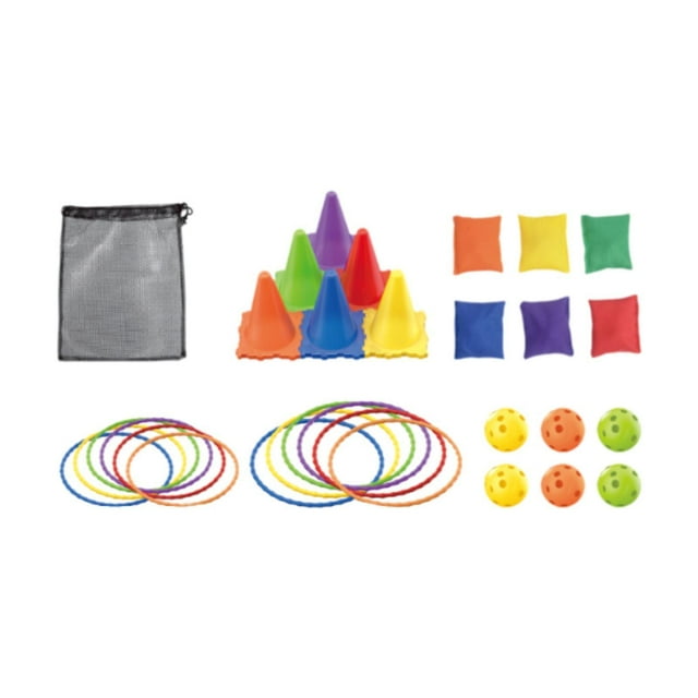 koolsoo Sac de Fèves à Lancer Jeu Cônes à Lancer s pour Fournitures de Fête Activité Intérieure Extérieure