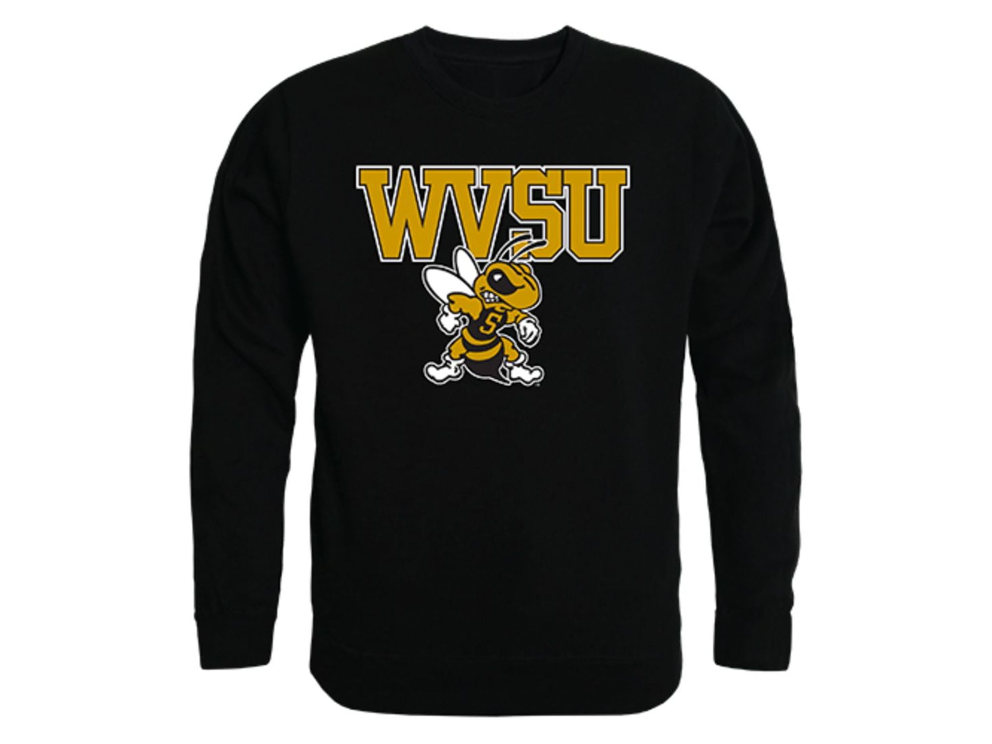 W Republic WVSU West Virginia State University College Crewneck Pullover Sweatshirt Black