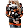 thumbnail image 1 of Blusa de manga larga con estampado de Halloween informal a la moda para mujer Fridja  fjkfkj5051, 1 of 5