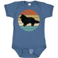 thumbnail image 3 of Inktastic Sheltie Dog Retro Sunset Boys or Girls Baby Bodysuit, 3 of 5