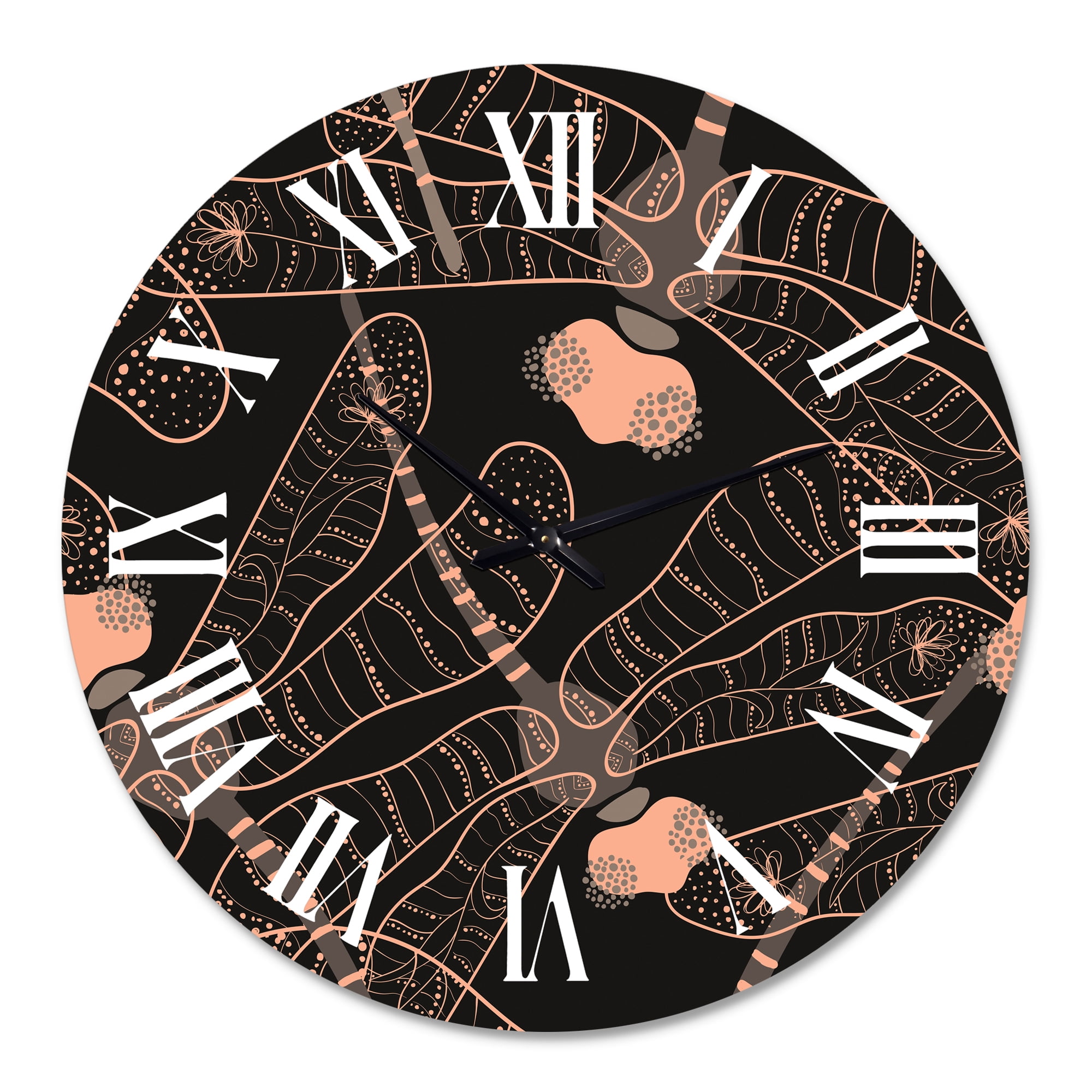 Designart 1 in Quartz Bohemian Wall Clock