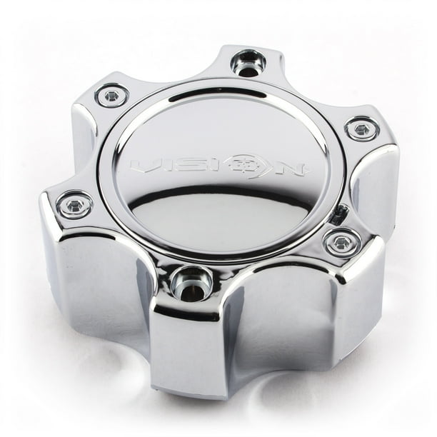Vision Warrior 375 Tall Chrome 6 Lug Wheel Center Cap C3756CDOC fits