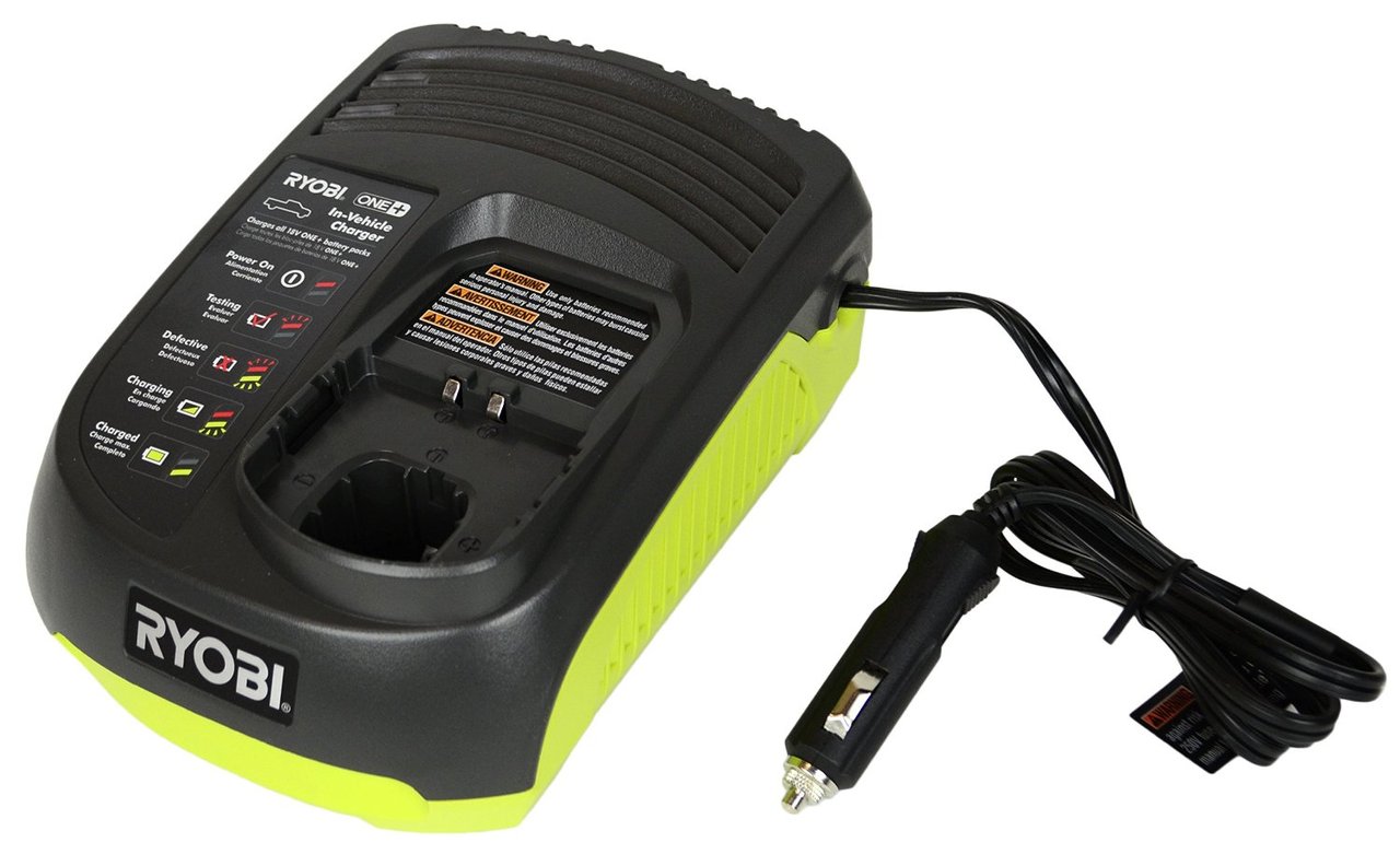 Replacement Car Charger For Ryobi 12V-18V Batteries - Fast 2-Hour Charging, Dual USB Ports, Works With P102, P107, P103 & More
