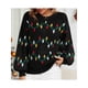 thumbnail image 4 of Suéteres Navideños para Mujer, Divertidos Suéteres con Estampado de Papá y Árbol de Navidad, Suéteres Navideños Feos. Negro L, 4 of 8