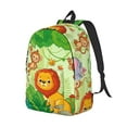 thumbnail image 2 of Daiia African Animals in the Jungle Vintage Canvas Backpack for Men and Women ,Hiking Backpack,Travel Laptop Bag for School,Large Capacity Backpack, 2 of 8