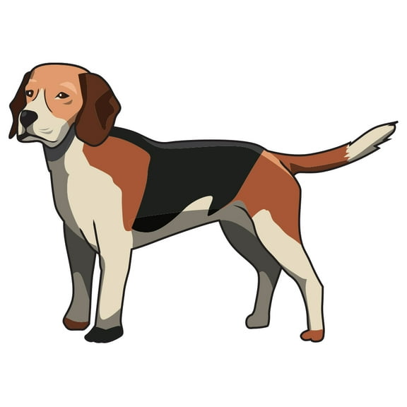 Harrier Decal | Indoor/Outdoor | Dog Lover Super Cute Sticker for SUV Windows, Dorm Rooms, Bedroom, Offices | SignMission personalized gift | 12"