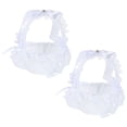 thumbnail image 3 of KAKOWELY 2 cestas para niña de las flores, cestas para pétalos de flores de boda, contenedor con diseño de encaje., 3 of 5