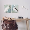thumbnail image 2 of Heron Birds Layered Plant Leaves Animals & Insects Graphic Art Gallery Wrapped Canvas Print Wall Art, Set of 2, 2 of 7