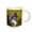 White, variant on 3drose, Digital Oil Painting of a Timber Wolf . Head Portrait, 11oz Magic Transforming Mug