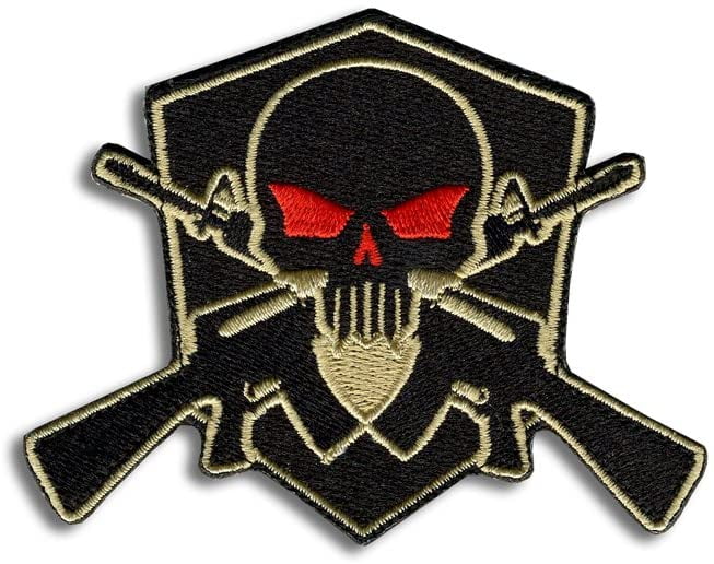 Bastion Skull Shield Tactical Combat Badge Military Morale Patches