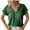Green-12, variant on Mittory Women's V Neck Short Sleeve Tops Button Down Casual T Shirts Basic Dressy Tees