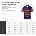 thumbnail image 3 of Yiaed Mardi Gras2 Print Hawaiian Shirt for Men Short Sleeve Button Down Shirts Beach Shirts for Men-3X-Large, 3 of 5