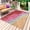 Rose Red, variant on Outdoor Rug 3' x 5', Burnt Orange Ombre Coastal Large Carpet Area Rugs for Patio, RV, Deck, Summer Nautical Beach Ocean Seaside Water Absorption Camping Rug, Lightweight Washable Rugs Runner