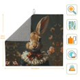 thumbnail image 2 of Dish Drying Mat, Palatial Style Flower Rabbit Highly Absorbent Drying Matt Kitchen Counter, Dish Mat Drying Pad Dishes Drainer Mats for Kitchen Counter or Sink, 16 x 18 inch, 2 of 6