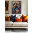 thumbnail image 3 of Music Wall Art The Hillbilly Cat Playing Guitar Muisic Room Decor Poster Music Canvas Art For Livingroom Bedroom Office, 3 of 7