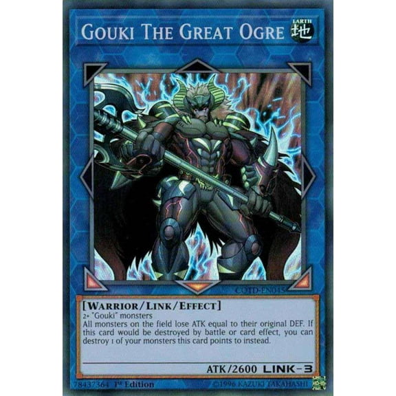 YuGiOh Code of the Duelist Super Rare Gouki The Great Ogre COTD-EN045