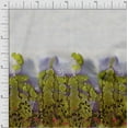 thumbnail image 1 of oneOone Cotton Cambric Fabric Leaves & Flower Panel Print Fabric BTY 56 Inch Wide, 1 of 3