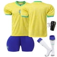 thumbnail image 1 of Maillot de Soccer Domicile Brésil Garçons Filles NETMAR JR.10# RAPHINH 11# Ensemble Maillot de Soccer Enfants, 1 of 2